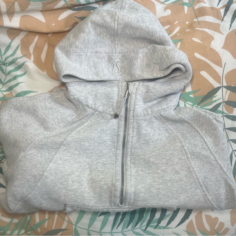 Lululemon Athletica Gray Scuba 1/4 Zip Hoodie